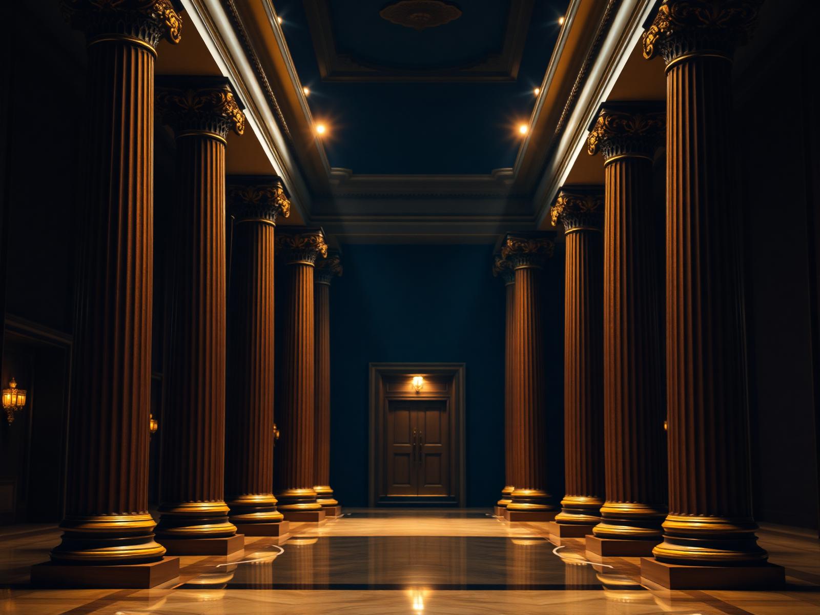 Classical courthouse columns